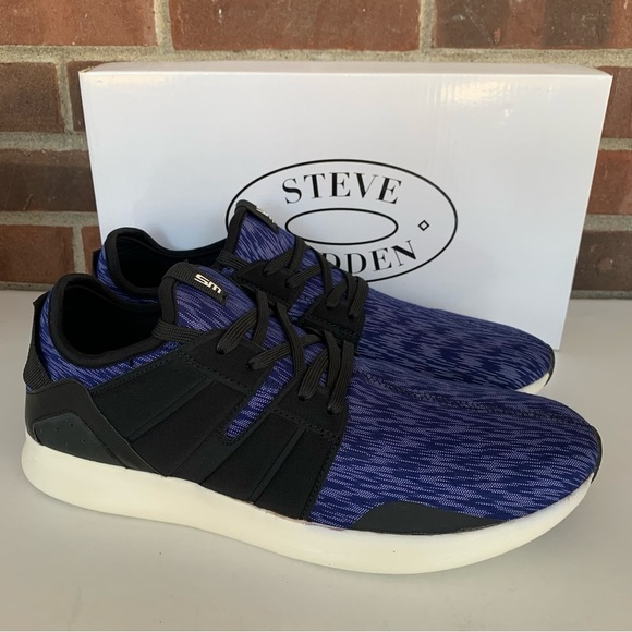 Steve Madden Other - Steve Madden Men’s BESLER Fabric Lace Up Sneakers Royal Blue US 11 M NEW